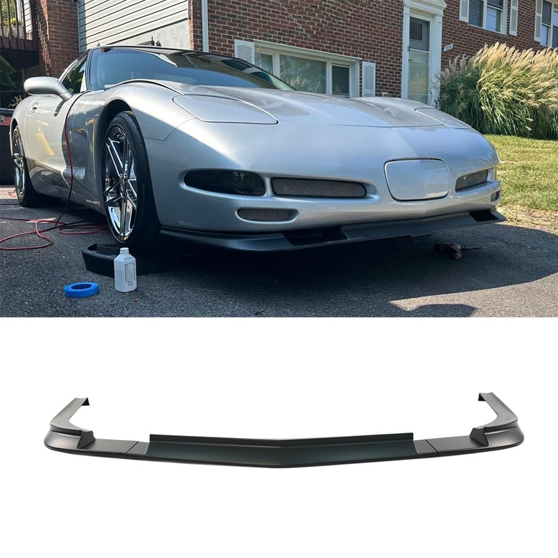 PFRREOR Front Splitter Front Bumper Lower Lip for Corvette C5