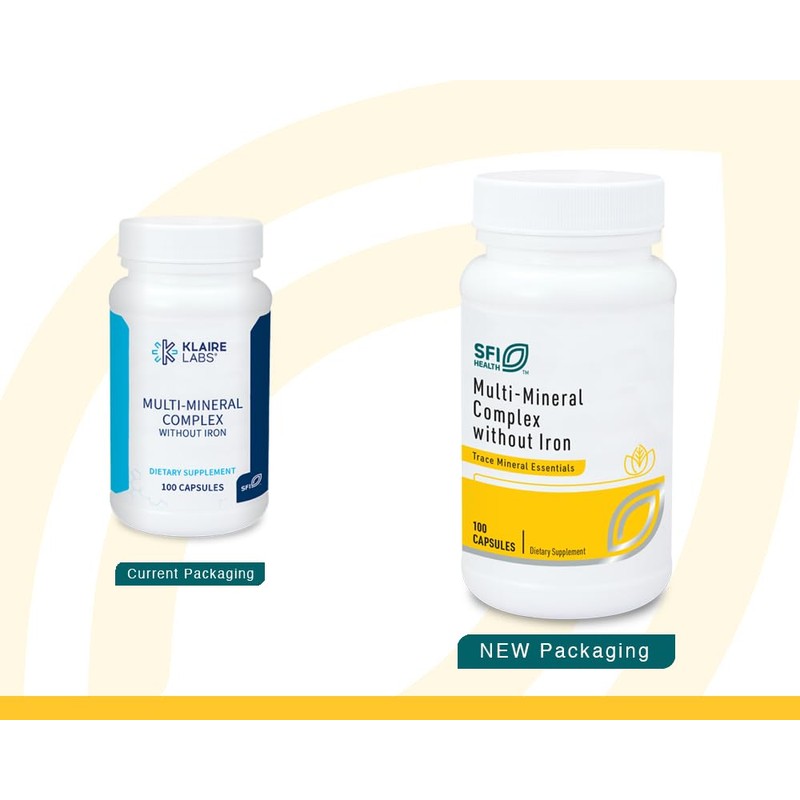 Klaire Labs SFI Health Multi-Mineral Complex Without Iron - Broad