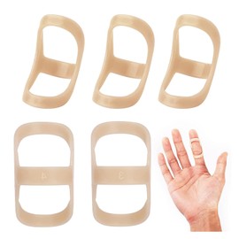 HKYLRAT 5pcs Oval Finger Splint，Finger fixation splint，Trigger Finger Splints，Waterproof Finger Protectors，Children's hammer shaped finger fixator (6,7,8,9,10)