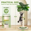 Meowoou Cat Scratching Post for Space-Saving,35” Tall Modern Monstera 3