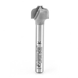 Amana Tool - 56122 Carbide Tipped Plunging Ogee Style A 5/64 Radius x 1/2 Dia x 3/8 x 1/4