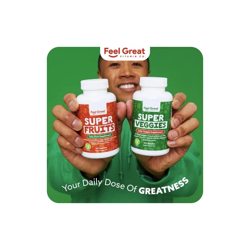 Feel Great Suplementos Frutas Verduras - Energía Natural