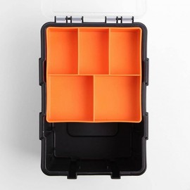 Multi-purpose tool organizer divider multi-box 2-tier 6 compartments mini props