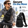 Men's Tactical MOLLE Chest Bag – Adjustable Water-Resistant Nylon Sling