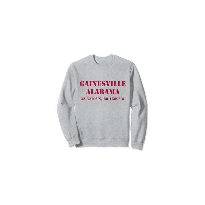 Gainsville Alabama Koordinaten Souvenir Sweatshirt