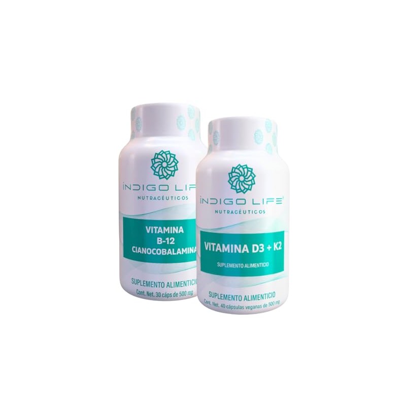 Pack Vitamina B12 30 Caps + Vitamina D3 + K2