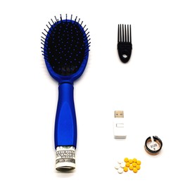 MinnowXY Secret Stashes Diversions Hair Brush With Hidden Storage Secret Compartment Safe For Diversions Hidden Private Items