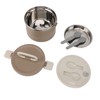 Insulated Food Container 304 Stainless Steel PP Stackable Portable Round
