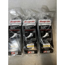 Snap-on Gray Snap-on Tools ANKLE Socks Large (Size 7-12) Made in USA! *3 Pairs*