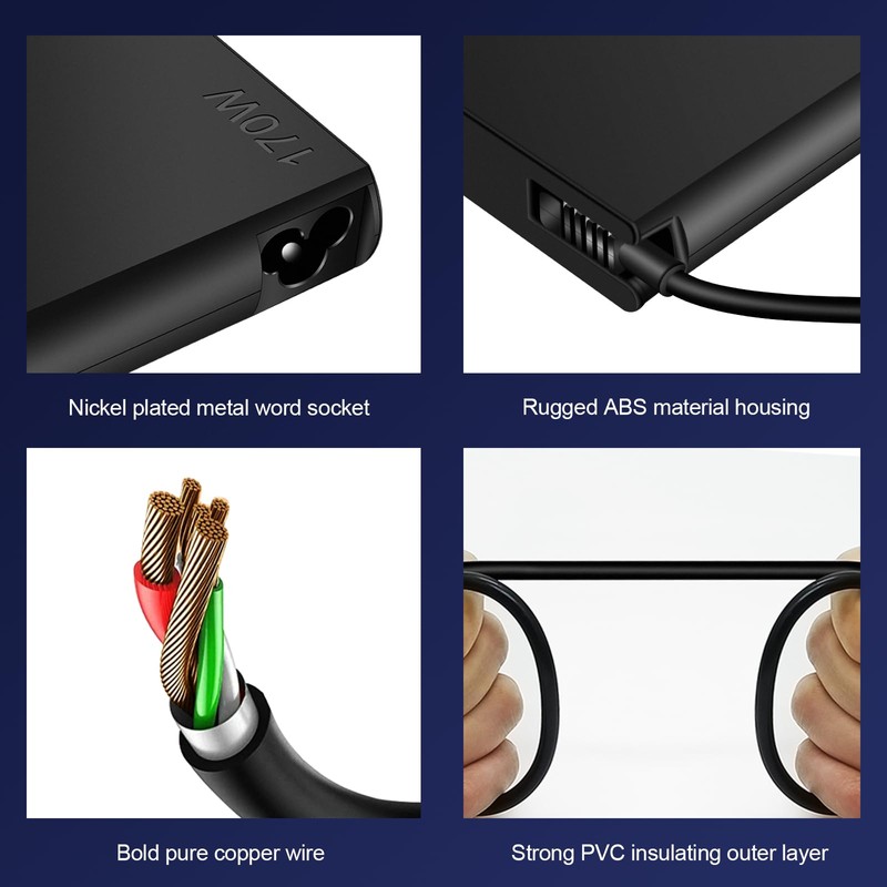 170W AC Charger for Lenovo LOQ Legion Slim 5 5i