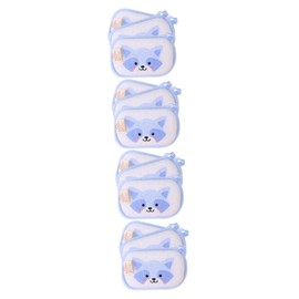 Minkissy 4sets Bath Sponges Cartoon Animal Soft Scrubber Bath Brush Boys and Girls Bathing Towel Set 3pcs*4