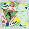 Olivia Samuel 20 x Paintball Party Invitations - Birthday Invites