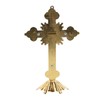 Metal Standing Cross Red Rhinestone Decoration Exquisite Retro Elegance Standing