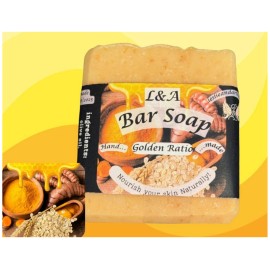 leslieandarthur Golden Ratio – Turmeric, Oat & Honey Face & Body Bar |