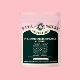 Feminine Balance Gummies – Hawaiian Pineapple (New and Improved Packaging):_60 Balance Gummies