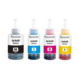 Tinta Compatible con Epson 4 Pack Cartuchos Tinta T504 Color Cyan, Amarillo, Magenta, Negro Compatible con EPSON para L120 L220 L310 L395 L575 L565