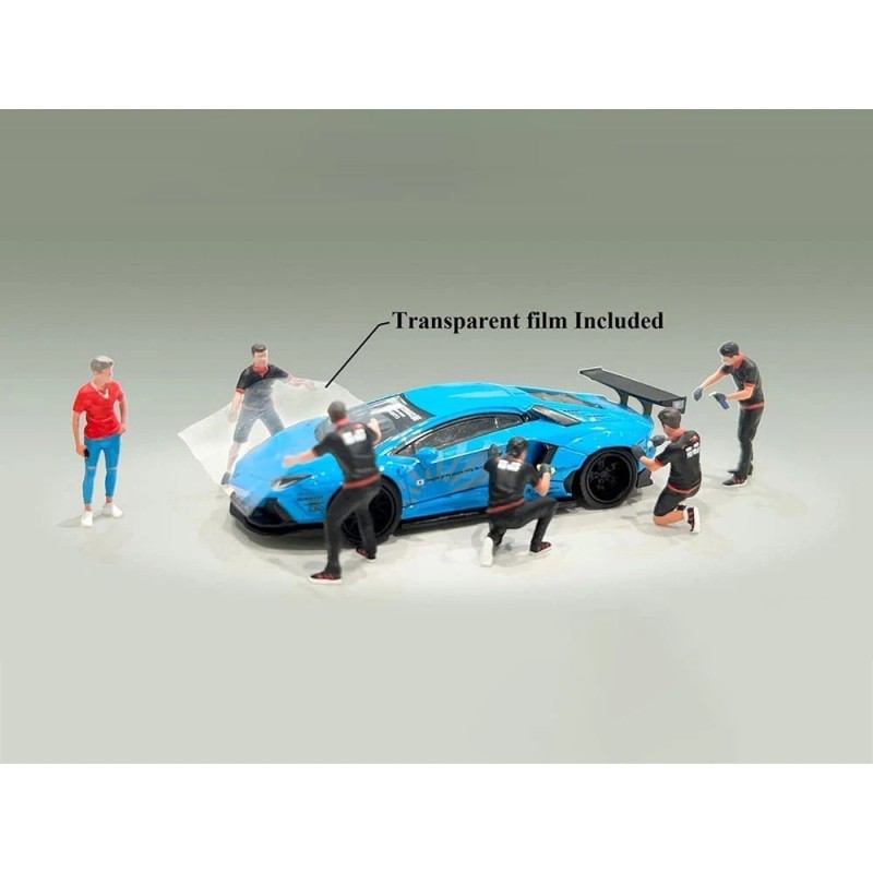 DCD 'Pro Wrap' Limited Edition 6-Piece 1/64 Scale Diecast Figure