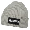 MoonWorks® Men's Beanie with Patch Knitted Hat with Saying "Arschkalt