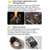 CAMPINGMOON Alcohol Stove Brass Stainless Steel Mini for Backpacking Hiking