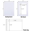 Acid Free 5 Pack 5x7 Pre-Cut Mat Board Show Kit