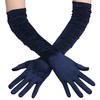 Deceny CB - Guantes largos de satén para mujer, guantes