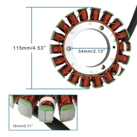 GOOFIT 18 Coil Motorcycle Stator Coil Replacement for VL1500 Boulevard C90 C90T 2005-2009 32101-10F10 32101-10F11