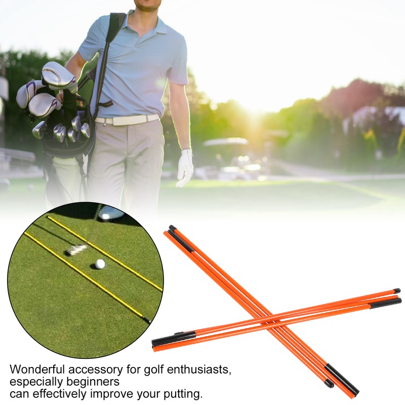 Fiberglass Golf Alignment Stick ThreeFold Direction Indicator Golf Equipment Accessories