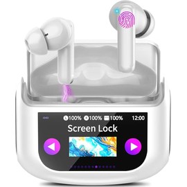 Thunelec Bluetooth Headphones, Bluetooth 5.4 Headphones with Amplified Bass, IP7 Waterproof, Mini Wireless Headphones