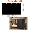 Hoce Bottom Blackout Bunk Bed Curtains Home Dorm Privacy Canopy