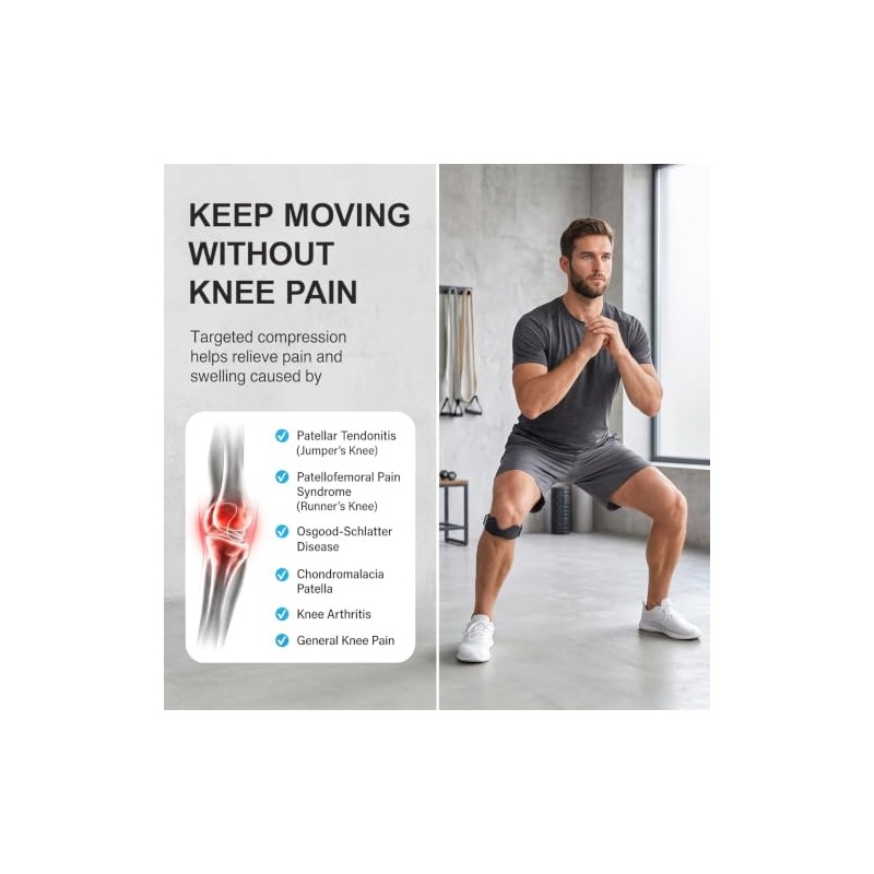 Precision Strap for Knee Comfortable and Breathable, Adjustable Strap for