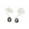Miniblings Typewriter Keys Link Necklace 45cm Chosse a Letter Name
