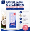 Base Jabón Glicerina Blanca Aceite Coco Jabones Artesanales Decorativos