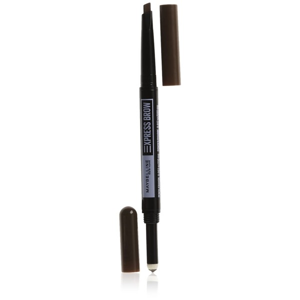 Maybelline Express Brow 2-In-1 Pencil and Powder Eyebrow Makeup, Soft Brown, 1 Count