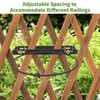 Vercome Hanging Flower Pots Holder-Deck Railing Plant Container Holder for