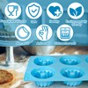 Palksky Palksky 3PCS 6-Cavity Mini Fluted Tube Pan Silicone Non-Stick