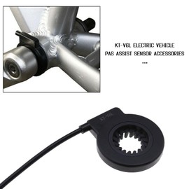 ECSiNG Electric Bicycle Pedal KT-V6L 6 Magnetic Sensor PAS Pedal System Waterproof Plug E-Bike Sensor Accessories Black ABS