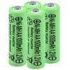 Yibatopow 4 Packs AA Ni-MH 1.2V Rechargeable Batteries,Double A 1000mah