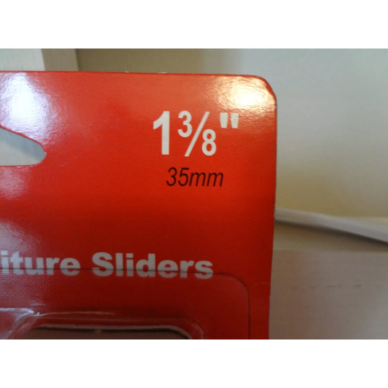 DoiT 1-3/8" Easy Moving Furniture Sliders 4 Pcs #253332