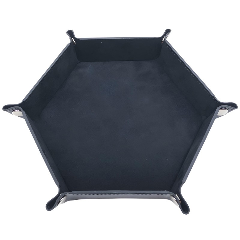 Hexagon Dice Rolling Tray for D&D and RPG Games –