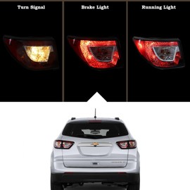 KAMDKI 1 Pair Tail Light Rear Lamp Compatible for 2013-2017 Chevy Traverse Left Driver And Right Passenger Side With Bulbs Both Lights 84266019 23301756 GM2804112 84266020 23301757 GM2805112