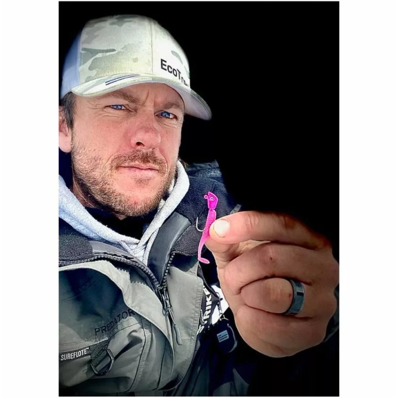 Dynamic Lures Micro Swimbait, Paddle Tail MICRO ATTACK (Pink) 1.5"