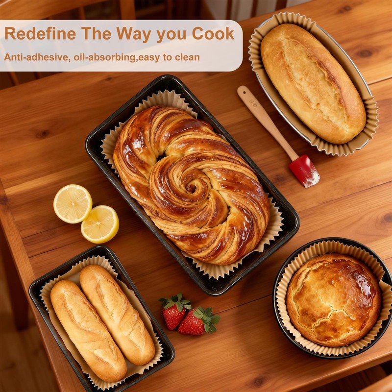 Loaf Pan Liners for Baking Bread 9x5 Inch - 180