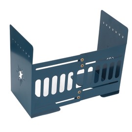 Retractable Book Ends Blue Sturdy Durable High Stability Retractable Elegant Style Easy Adjustment Metal Bookends