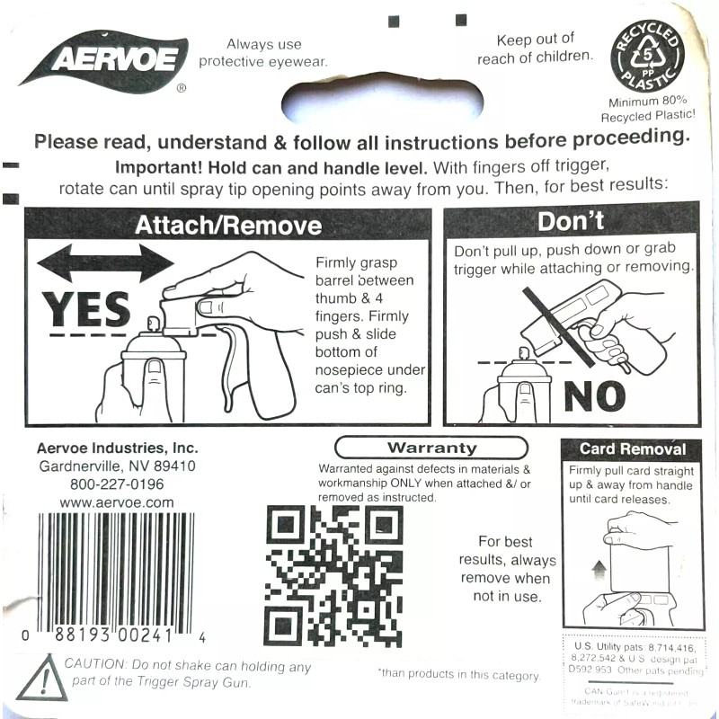 AERVOE TRIGGER SPRAY GUN - FULL GRIP TRIGGER - FITS