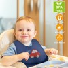 BEBE FAVOUR 2 Pack Silicone Baby Bibs Adjustable Fit Waterproof
