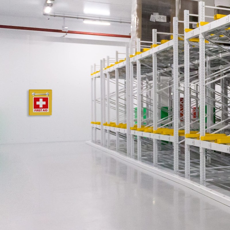 First Aid Stickers 10-Pack | Square 5.5-inch by Sutter Signs