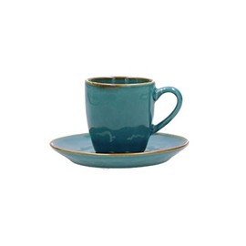 Rose e Tulipani PR135000015 Roses and Tulips Concert Red Fire Flat 27Cm Stoneware Tazza Caffe Ottanio, Plastic