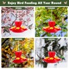 Plastic Hummingbird Feeders for Outdoors Hanging Ant and Bee Proof,