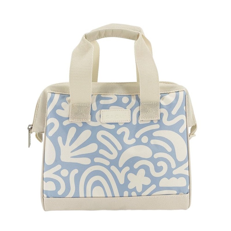 Sachi 'Style 34' Insulated Lunch Bag - Blue Squiggles