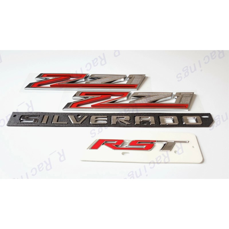 GM Auto Chrome Fender Z71 Rear Tailgate Silverado RST Emblems